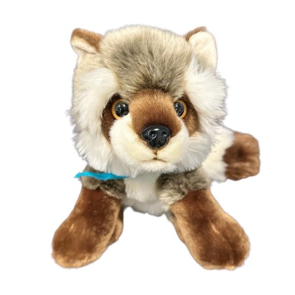 Adventure Planet‎ Plush Raccoon Stuffed Animal Gray Brown Furry Mask Size 12" H - Picture 5 of 8